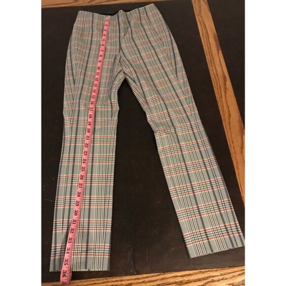 RAG & BONE Simone Checked Skinny Blue Multi Pants - Size 2 - NEW WITH TAG - Picture 8 of 12